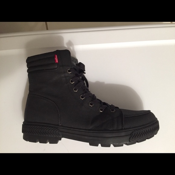 black levi boots